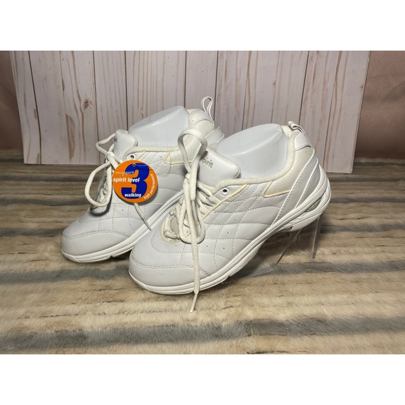 Easy Spirit WalkSLOWS‎ Walking Shoes Comfort White Sneakers Cushioned 6.5W NWT - Picture 1 of 7